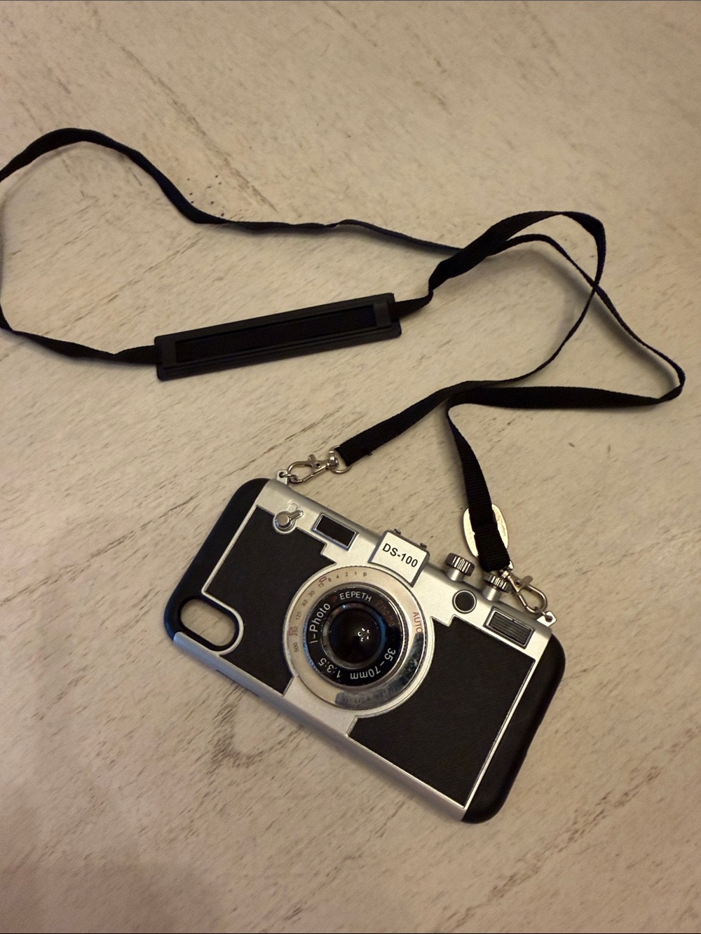 Emily in Paris Retro Camera Phone Case with Black Strap - Unbranded